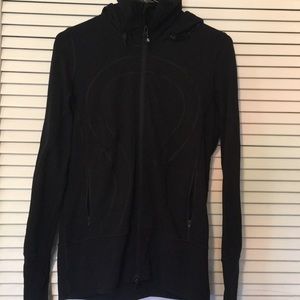 Lululemon Black hooded classic zip jacket